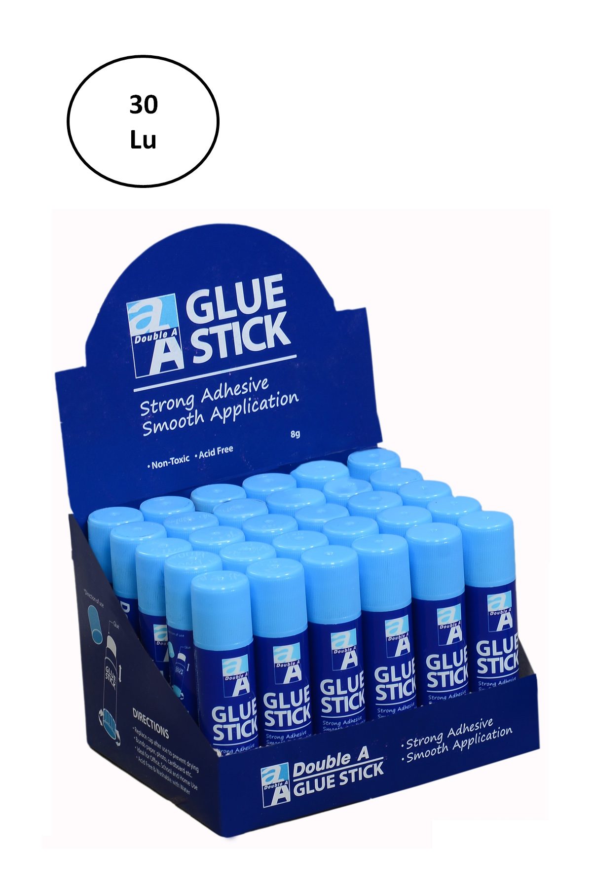 Double A Glue Stick Yapıştırıcı 8 Gram 30'lu - Lisinya