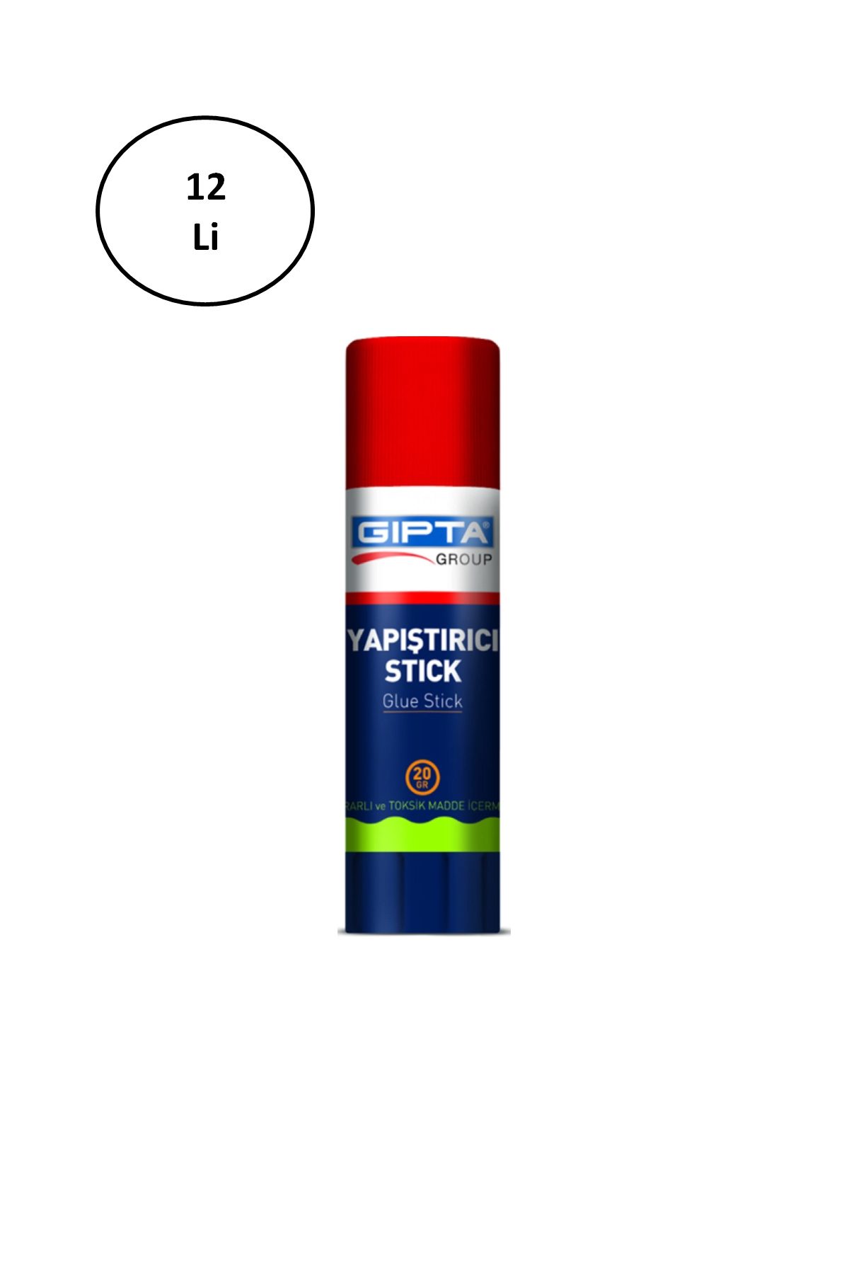 Gıpta 20 Gr Glue Stick Yapıştırıcı Beyaz 12 Li - Lisinya