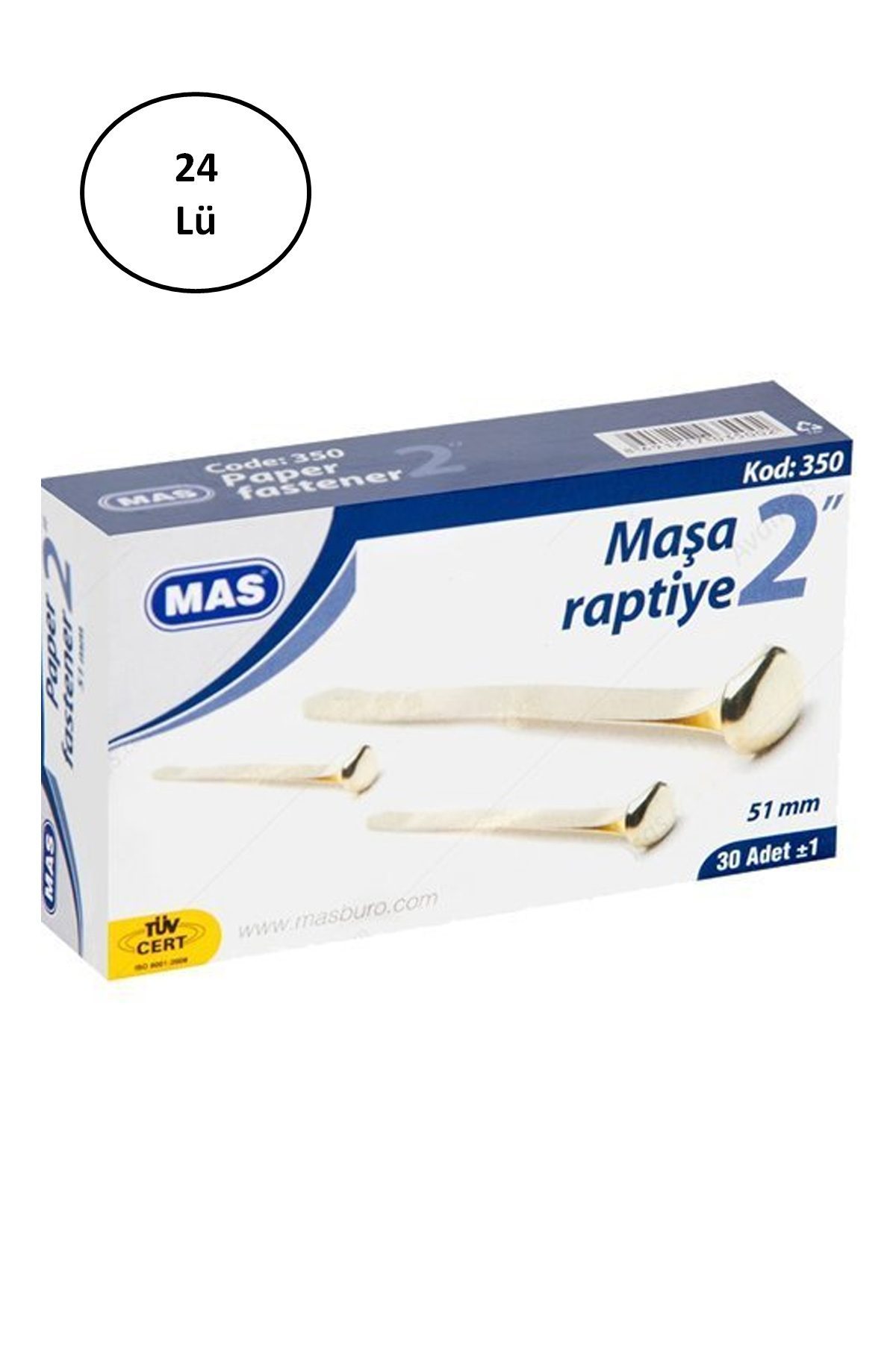 Mas Maşa Raptiye 51 Mm No:13 24'lü - Lisinya