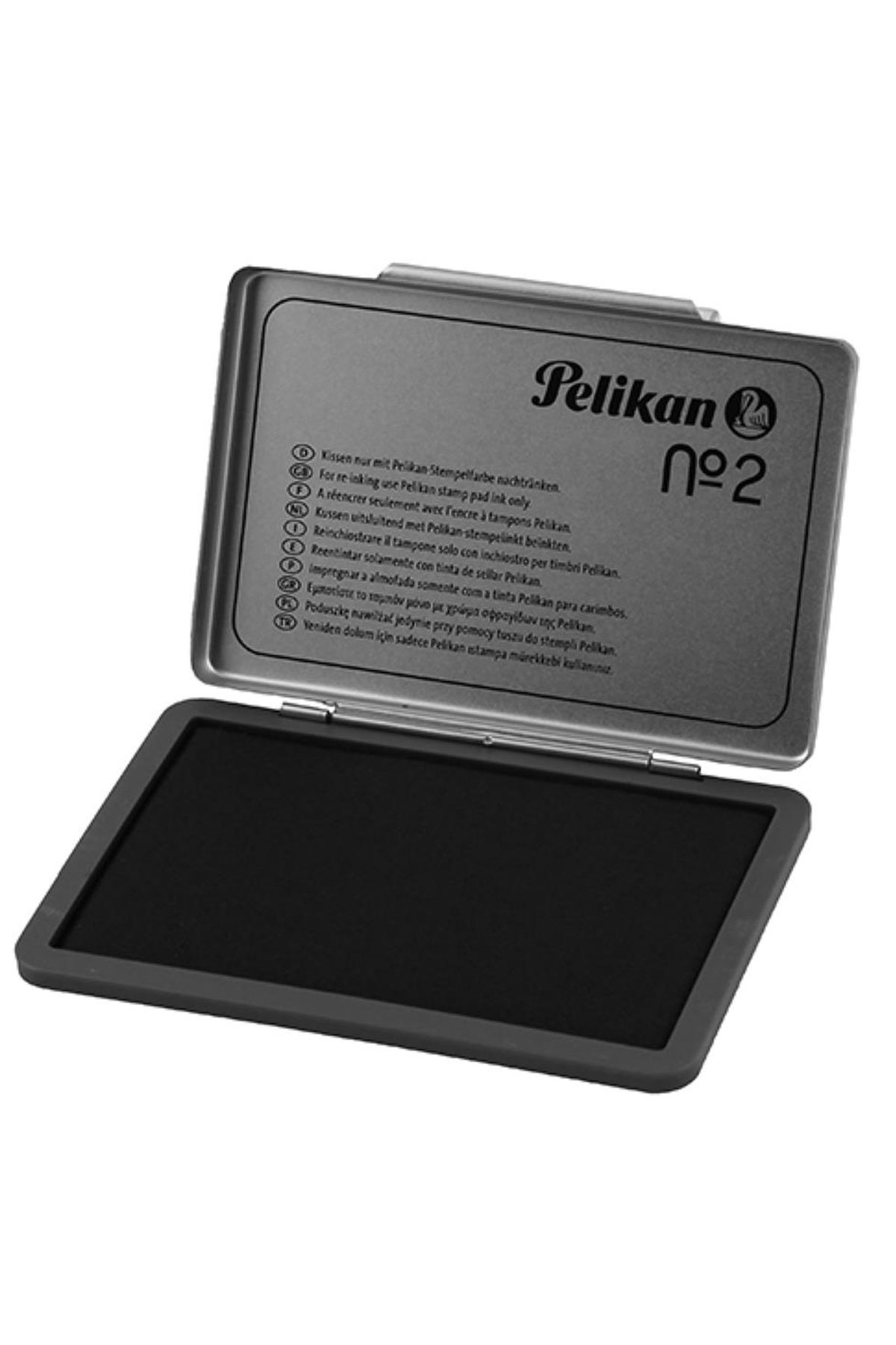 Pelikan Metal Istampa No:2 7x11 cm Siyah - Lisinya