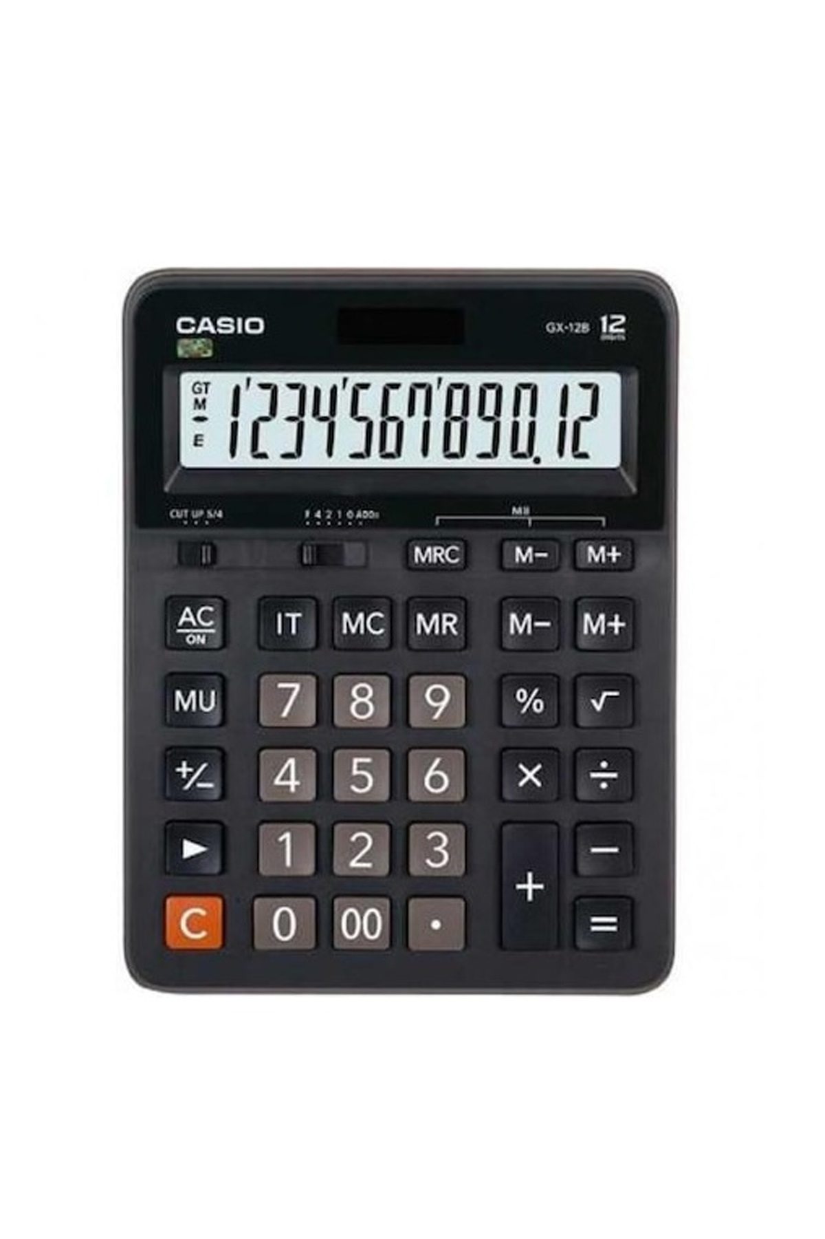 Casio GX-12B-BK-W-DC Hesap Makinesi Desktop Masaüstü - Lisinya