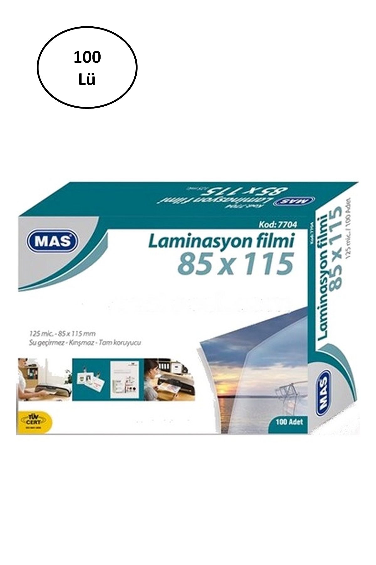 Mas Laminasyon Filmi Parlak 85x115 125 Mıc 100 Lü - Lisinya