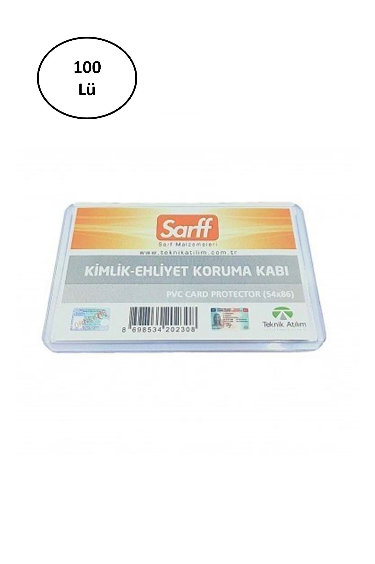 A-031H Pvc Lüx Şeffaf Ehliyet Kabı 100'lü - Lisinya