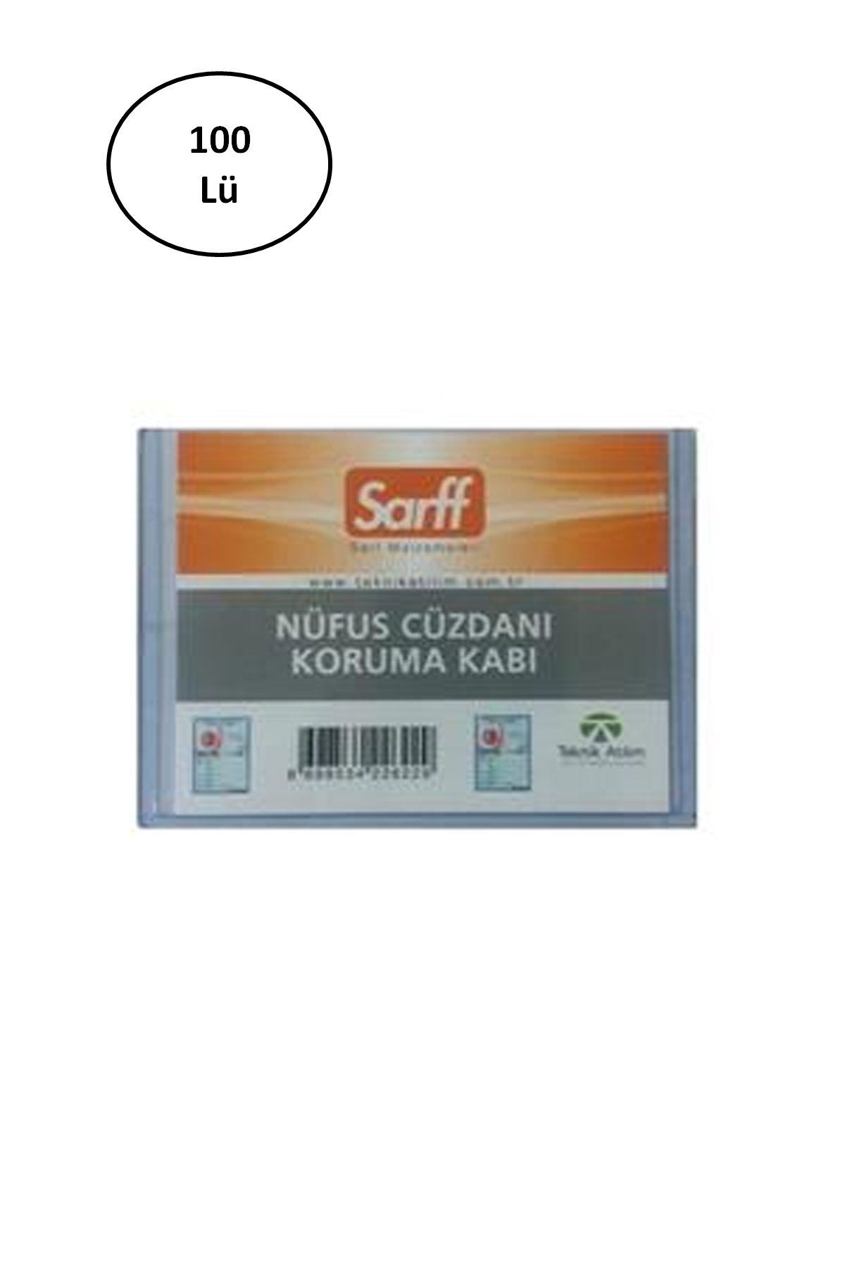 Sarff Nüfus Cüzdanı Kabı Pvc Lüx A-032H 100'lü - Lisinya