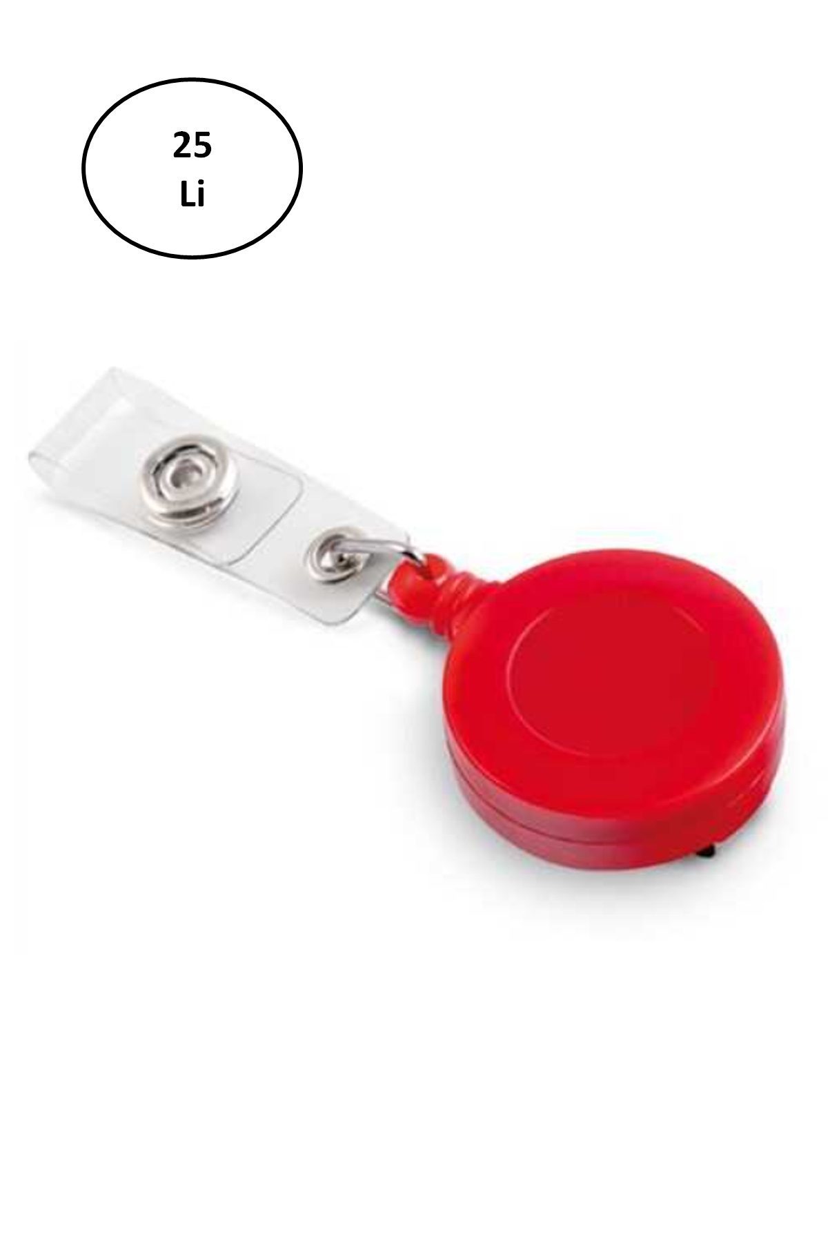 Mas Plastik Yoyo Yuvarlak-32Mm-Kancalı-Klipsli-Kırmızı - Lisinya