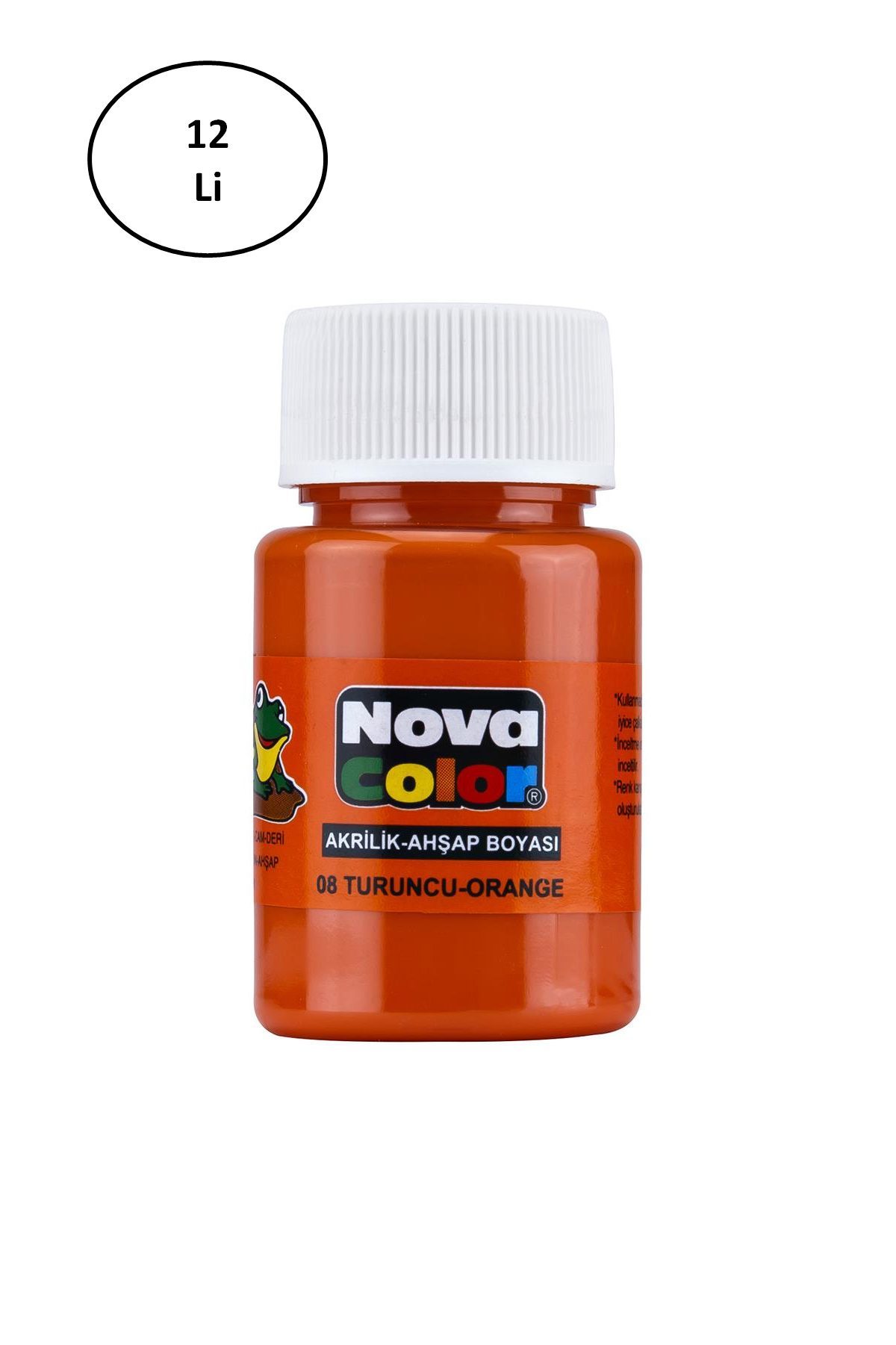 Nova Color Kumaş Boyası Şişe 30 Ml Turuncu 12 Li - Lisinya