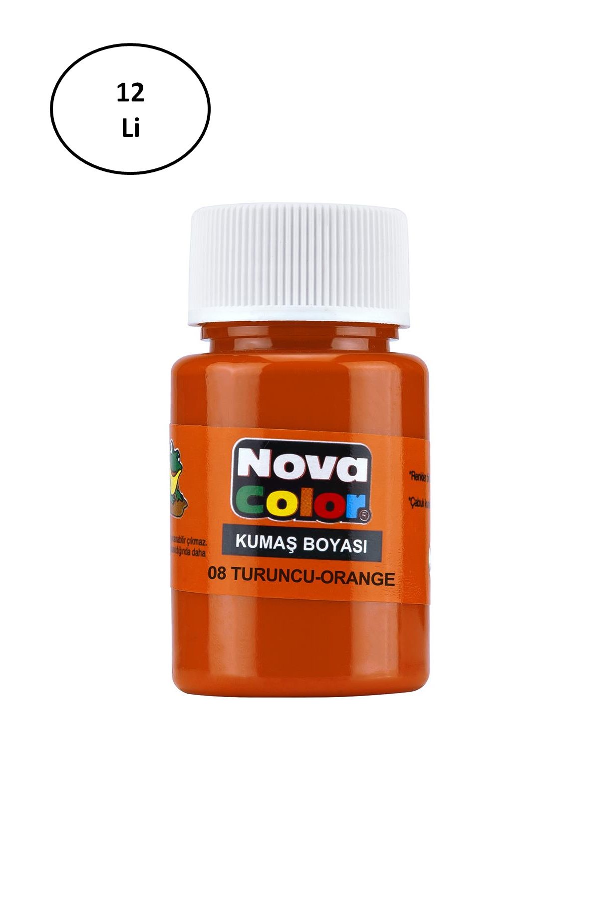 Nova Color Kumaş Boyası Şişe 30 Ml Turuncu 12 Li - Lisinya