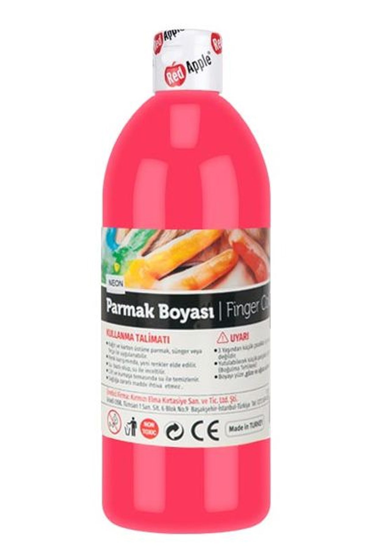 Red Apple Neon Parmak Boyası 500 Gr. Pembe - Lisinya