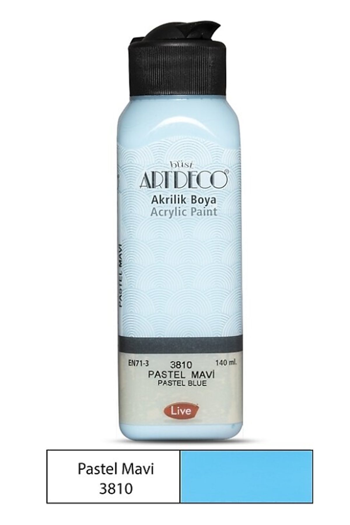 Artdeco 140 ml Akrilik Boya 3810 Pastel Mavi - Lisinya