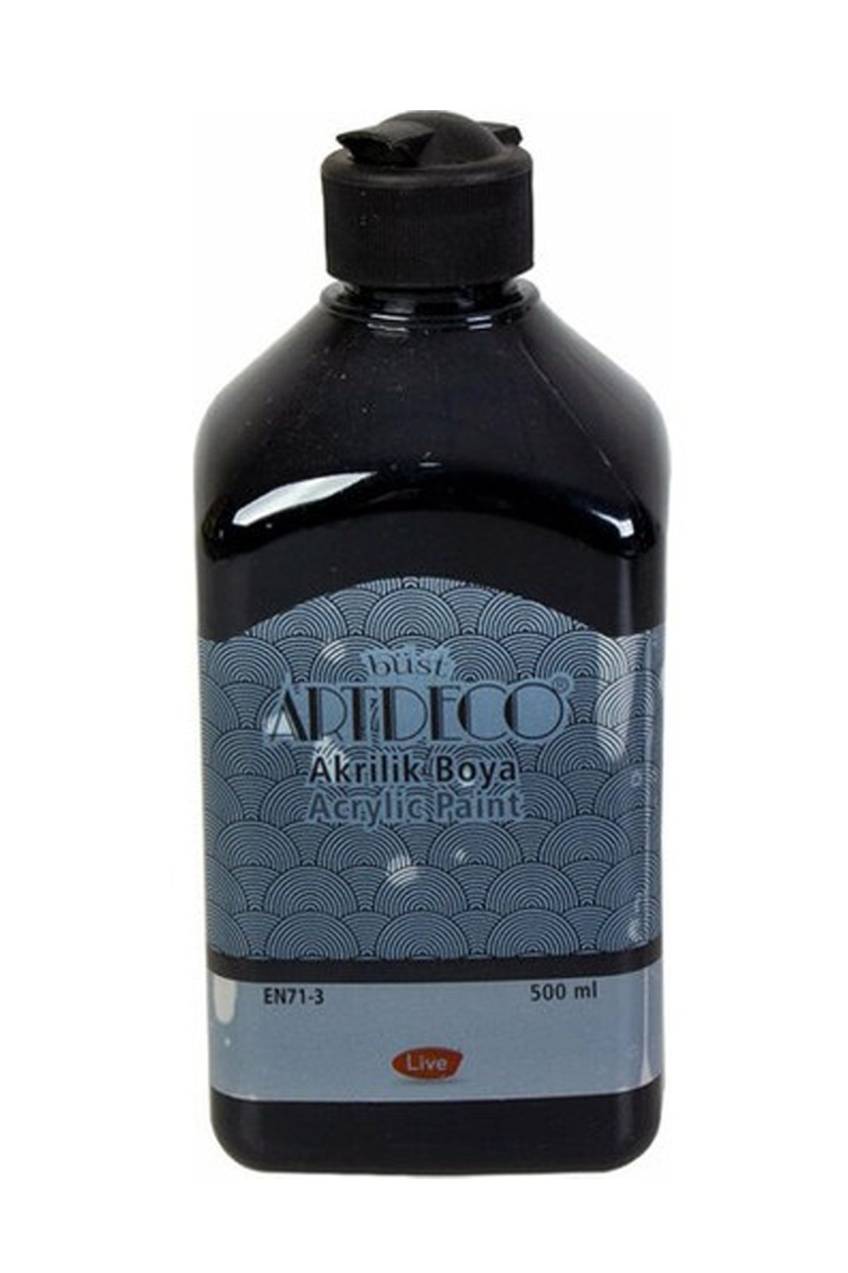 Artdeco Akrilik Boya 500 ML Siyah - Lisinya