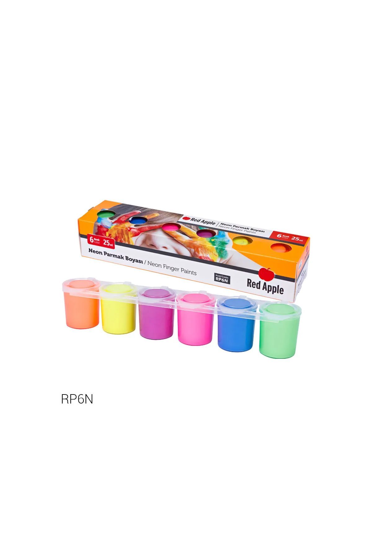 Red Apple Neon Parmak Boyası 25 ml Sıralı Set - Lisinya