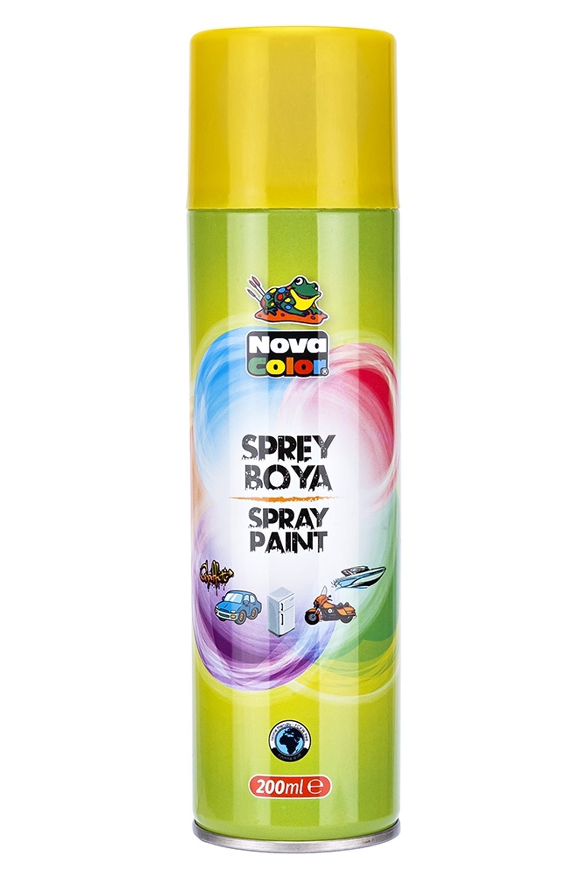 Nova Color Sprey Boya 200 Ml Sarı - Lisinya