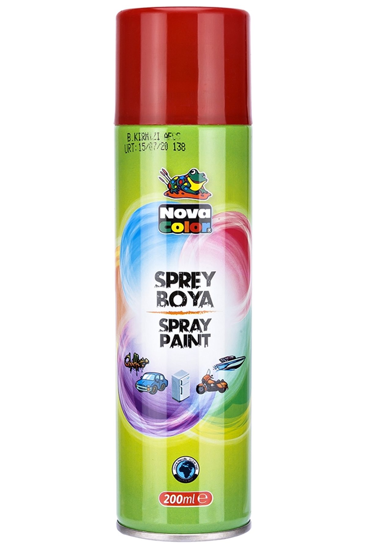 Nova Color Sprey Boya 200 Ml Kırmızı - Lisinya