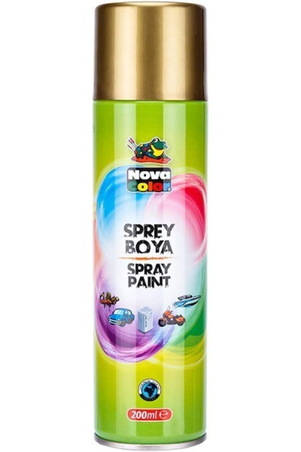 Nova Color Sprey Boya 200 Ml Altın - Lisinya