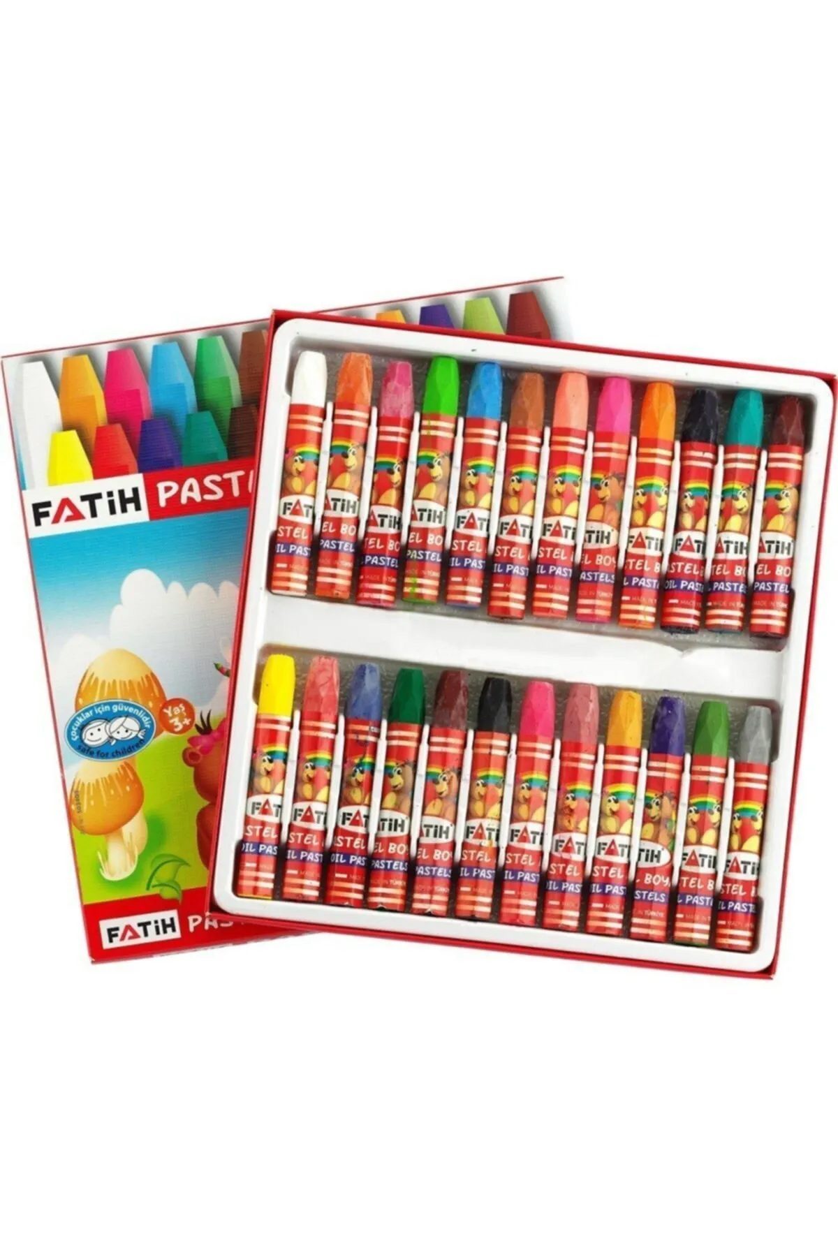 Fatih Pastel Boya 24 Renk King Size Kutulu - Lisinya