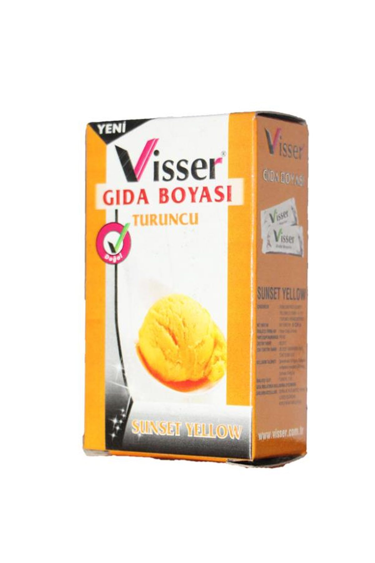 Visser Toz Gıda Boyası Turuncu - Lisinya