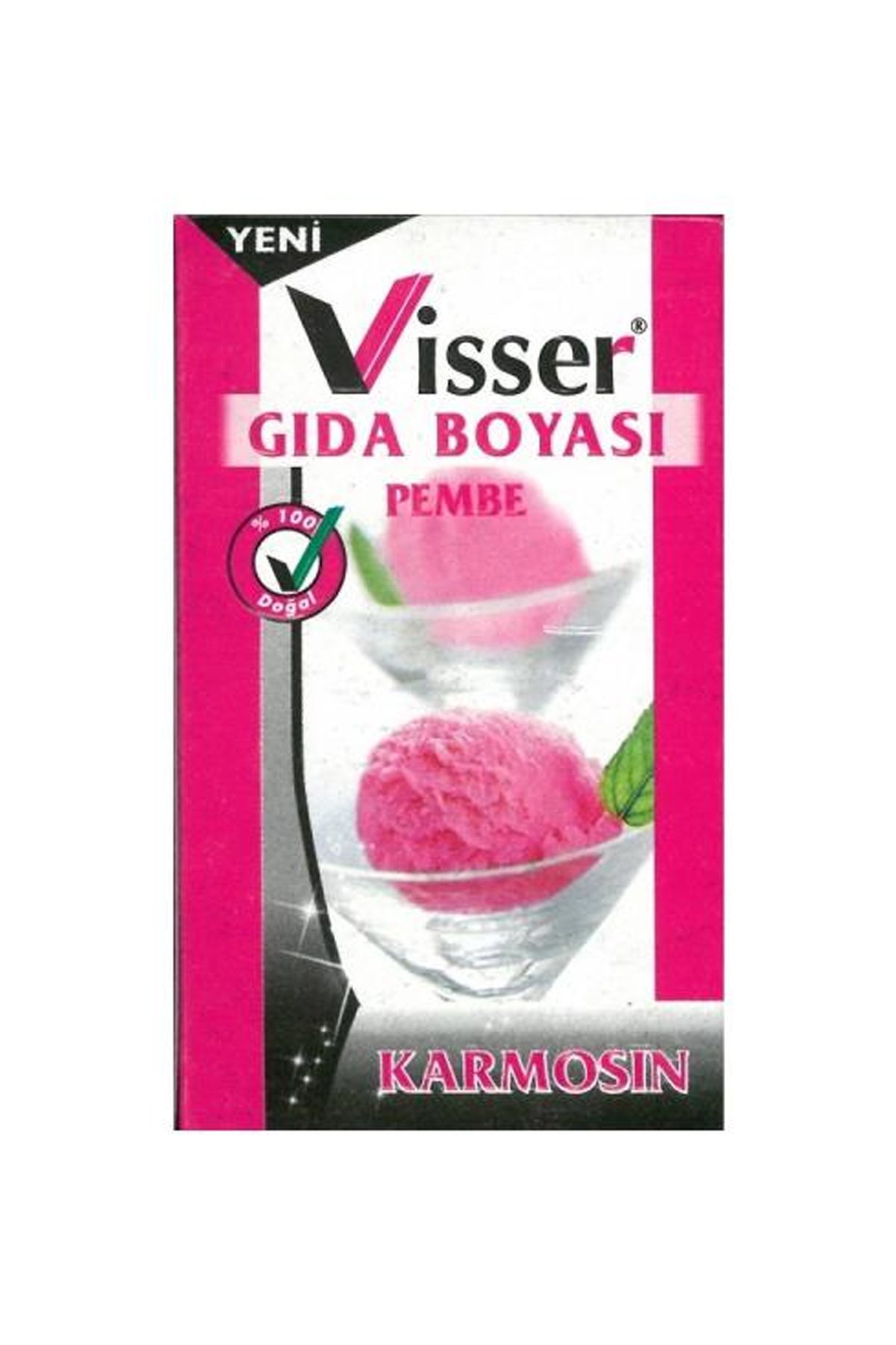 Visser Toz Gıda Boyası Pembe - Lisinya