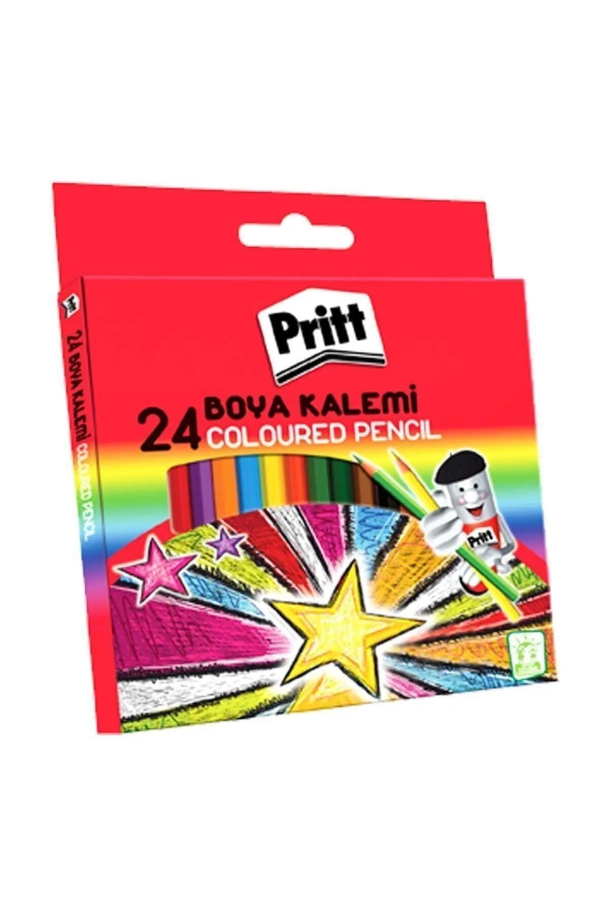 Pritt Karton Kutu Tam Boy 24'lü Kuru Boya Seti - Lisinya