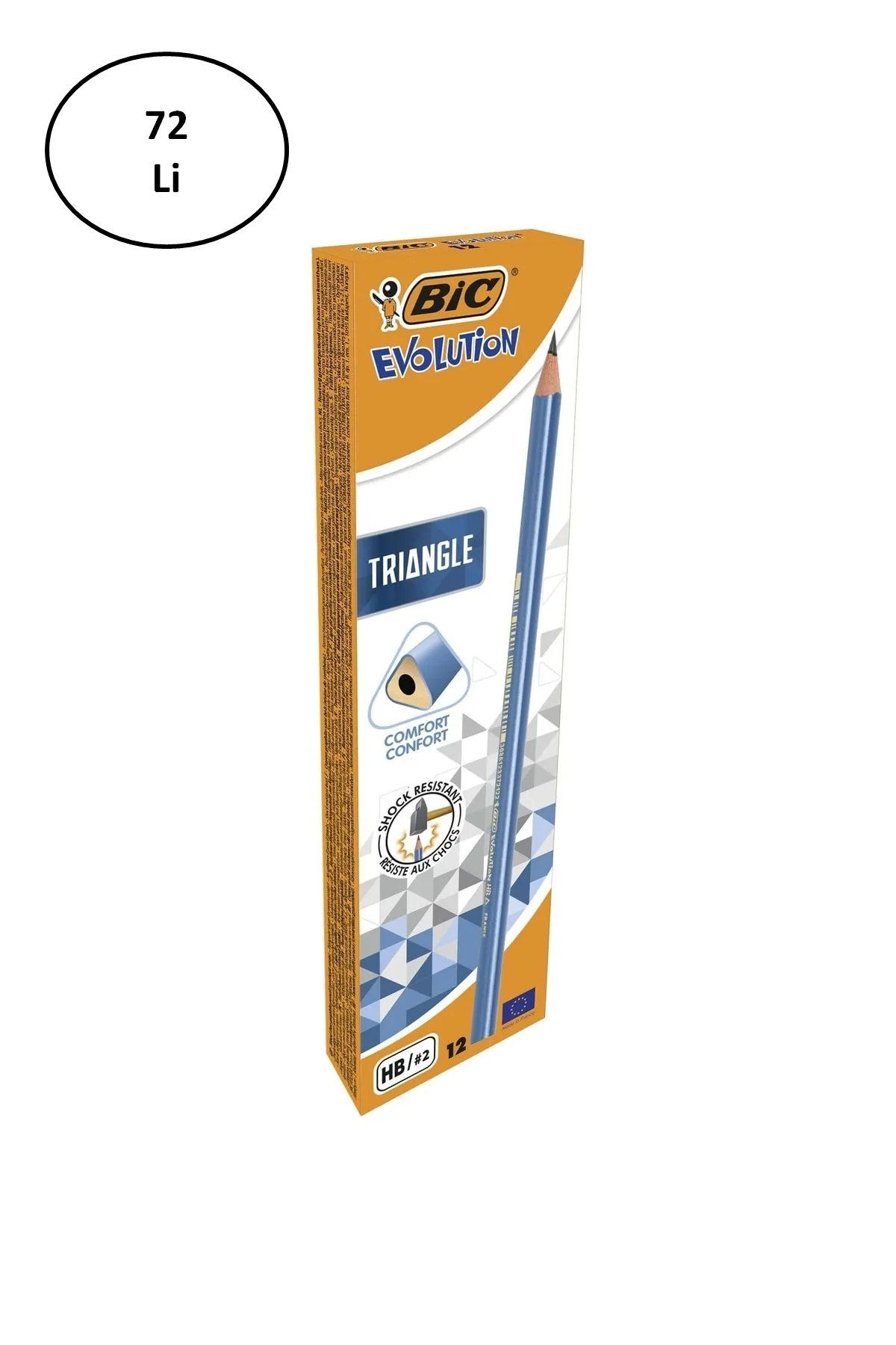 Bic Evolution Üçgen Hb Kurşun Kalem 72'li - Lisinya