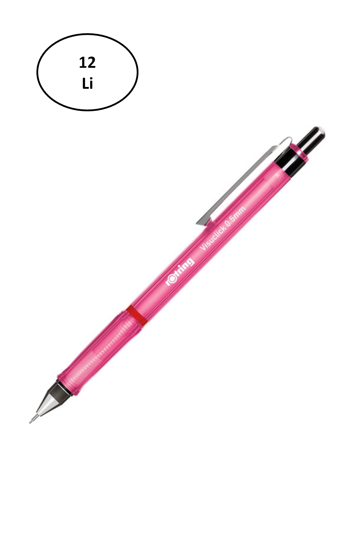 Rotring Versatil Visuclick 0,5 Pembe 12'li - Lisinya