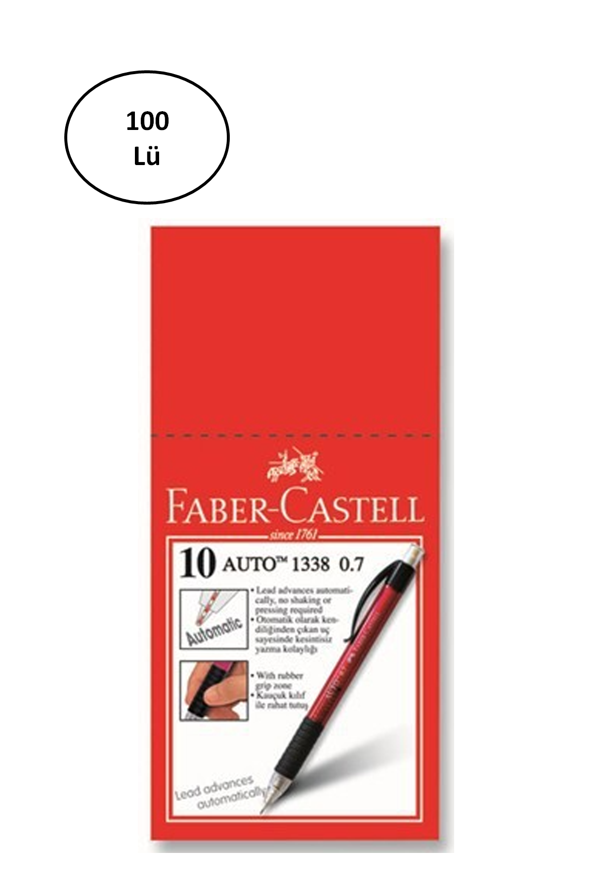 Faber-Castell Auto 1338 Versatil 0.7 mm 100'lü - Lisinya