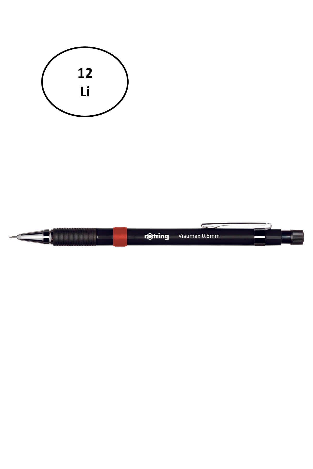 Rotring Visumax Versatil Kalem Siyah 0.5 MM 12'li - Lisinya