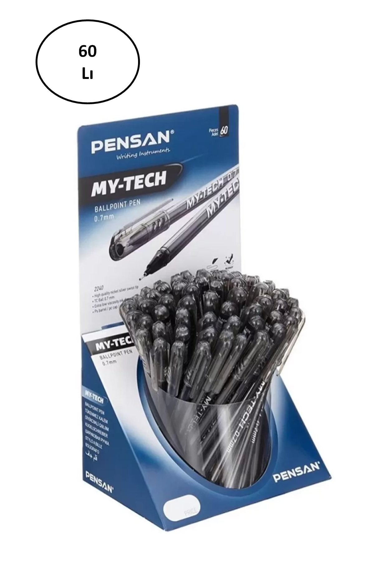 Pensan My Tech 1 Mm Tükenmez Kalem 60 lı 2250 - Lisinya