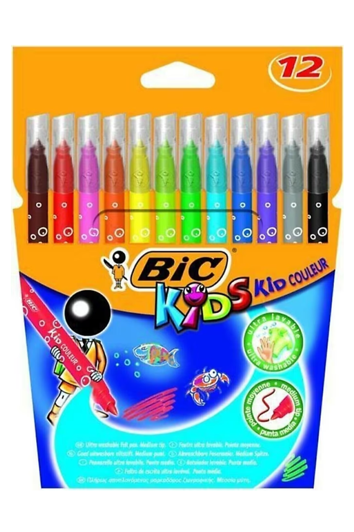 Bic Kid Couleur 12 Renk Keçeli Boya Kalemi - Lisinya