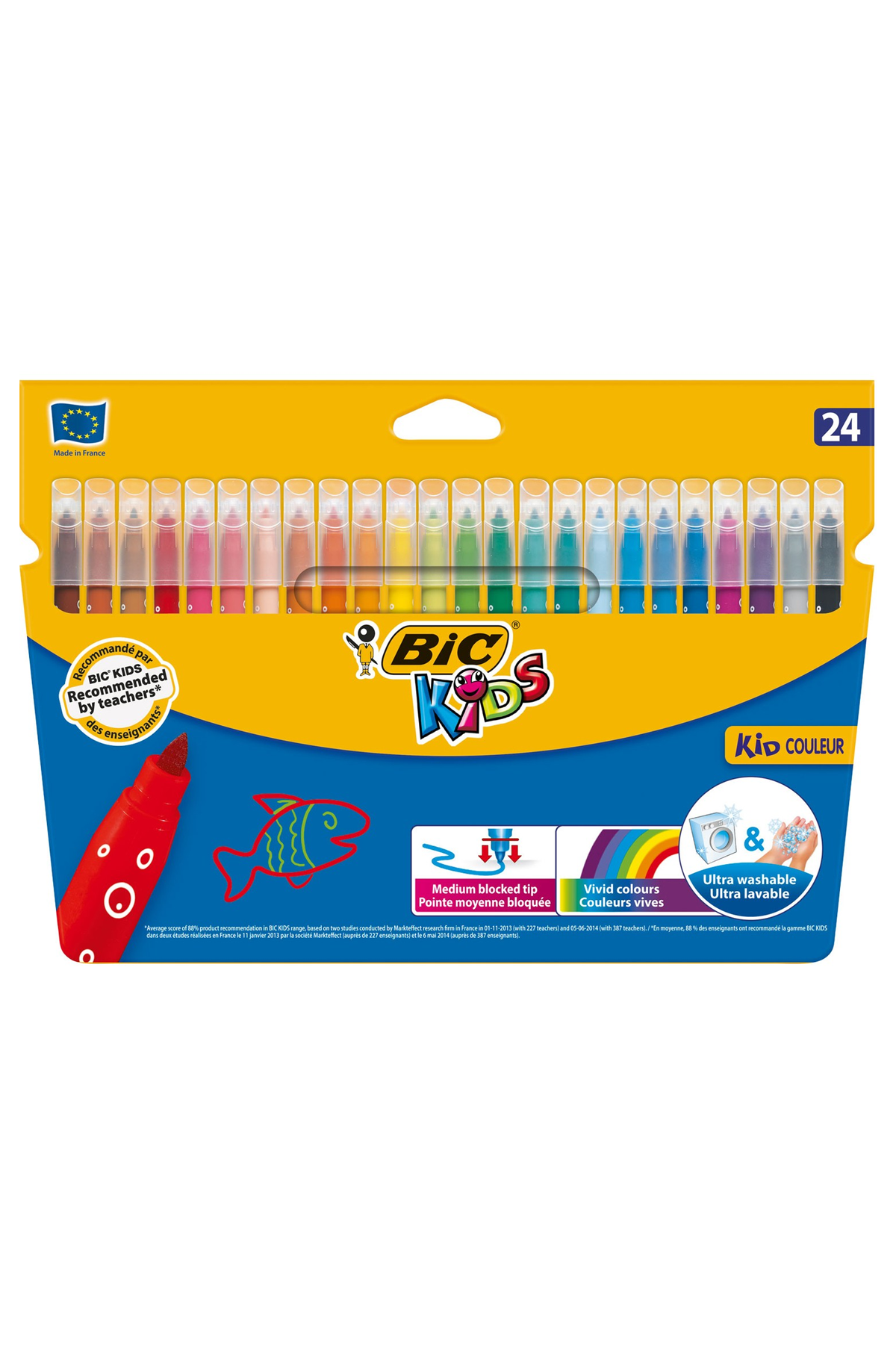 Bic Kid Couleur Keçeli Boya Kalemi 24'lü Kutu - Lisinya