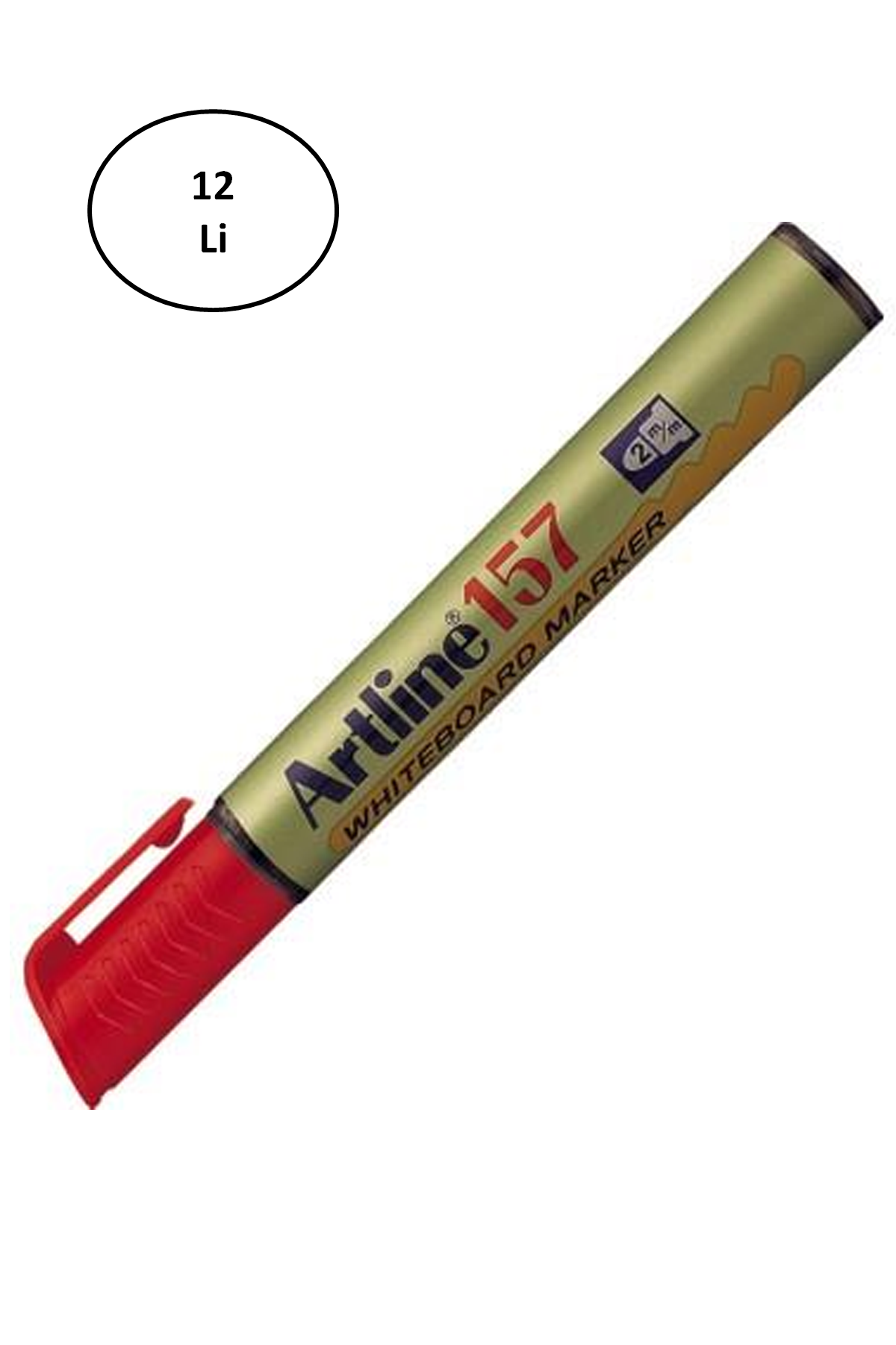 Artline 159 Whiteboard Marker Red Kesik Uç 12'li - Lisinya