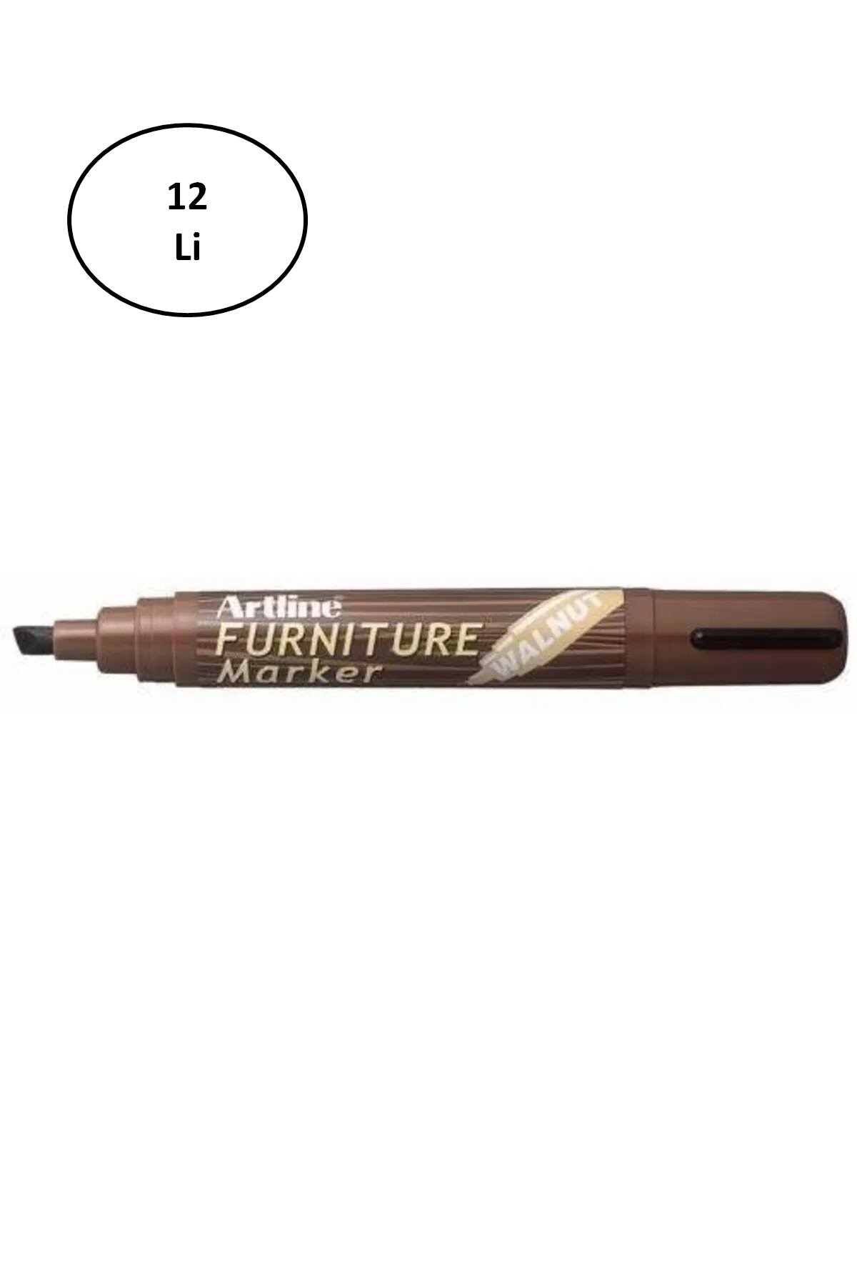 Artline Furniture Ahşap Marker Ek 95 Walnut Ceviz 12'li - Lisinya