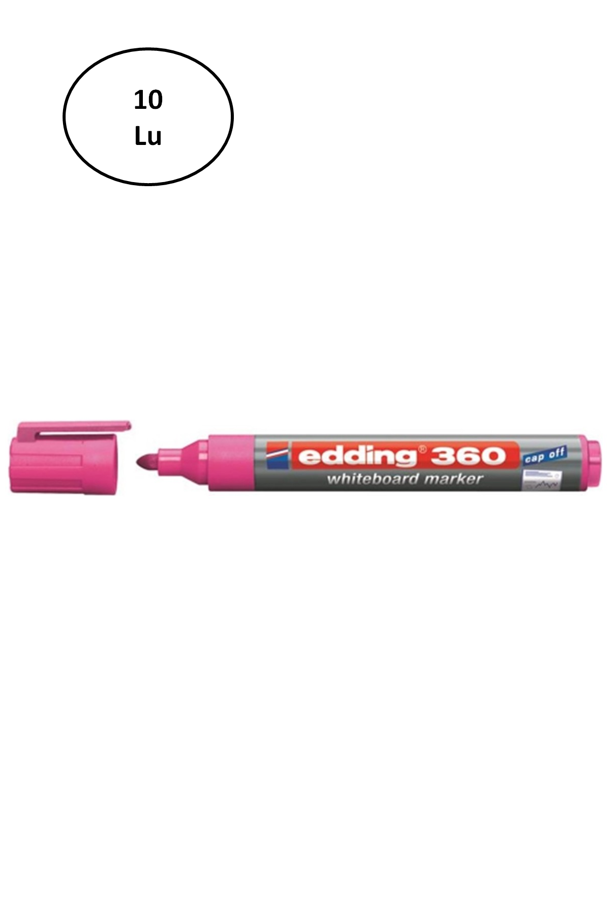 Edding Beyaz Tahta Kalemi Pembe (E-360) ED36009 10'lu - Lisinya