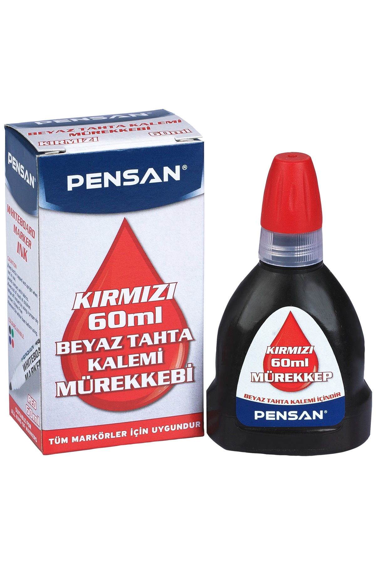 Pensan 4004 Kırmızı Tahta Kalem Mürekkebi 60Ml - Lisinya