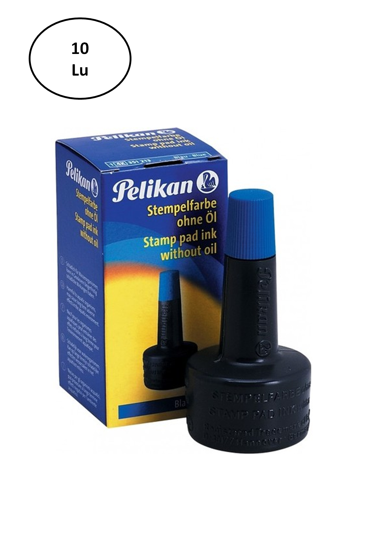 Pelikan Stampa Mürekkebi Mavi 28 Ml 10'lu - Lisinya