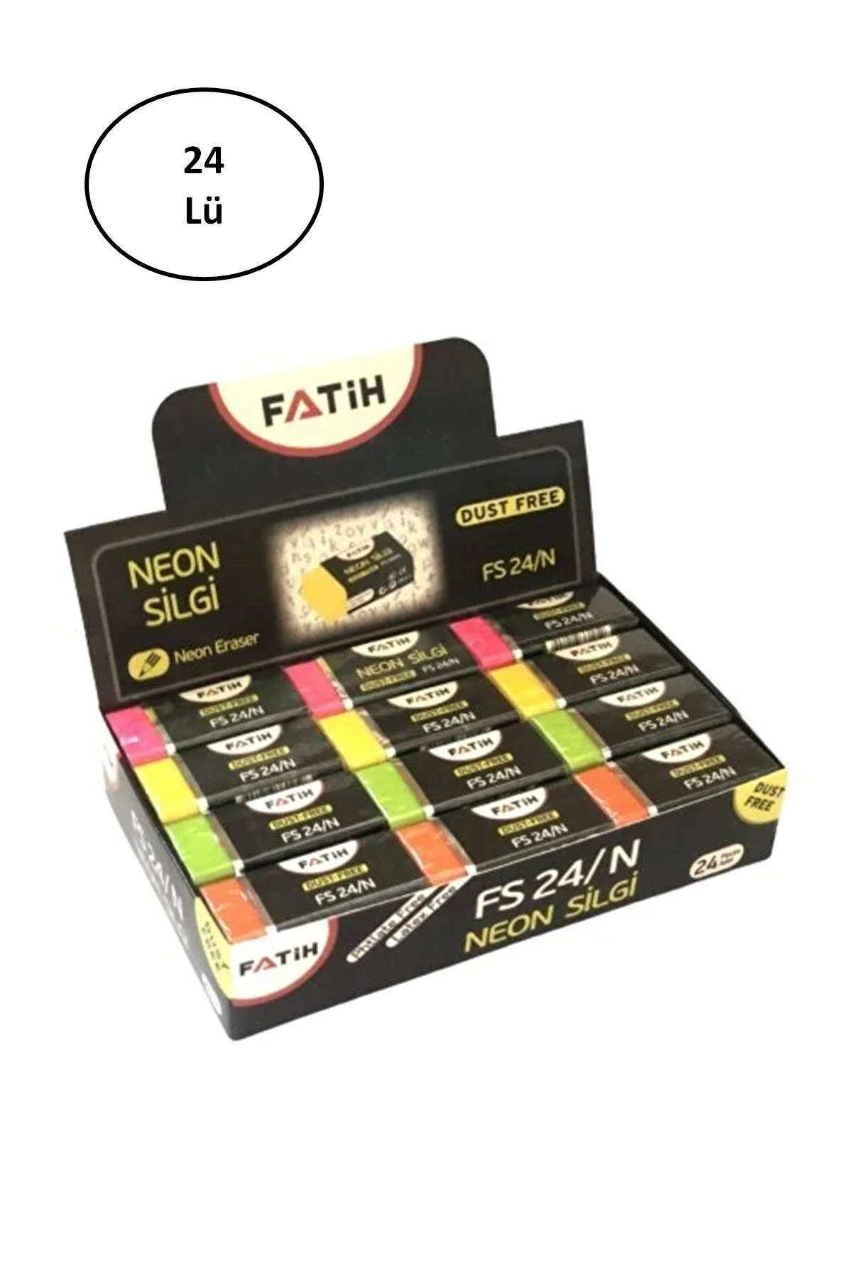 Fatih Neon Silgi Fs24 Fa36025slne (24 Lü Paket) - Lisinya