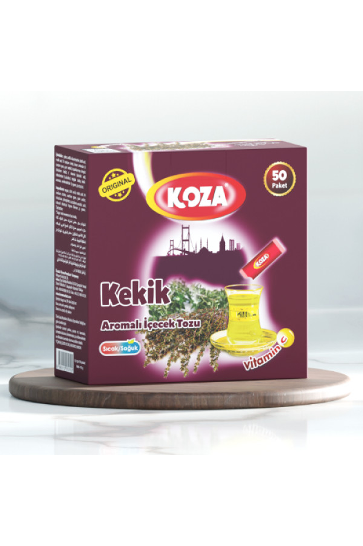 Koza Tek İçimlik Kekik Aromalı Toz İçecek 50'li - Lisinya