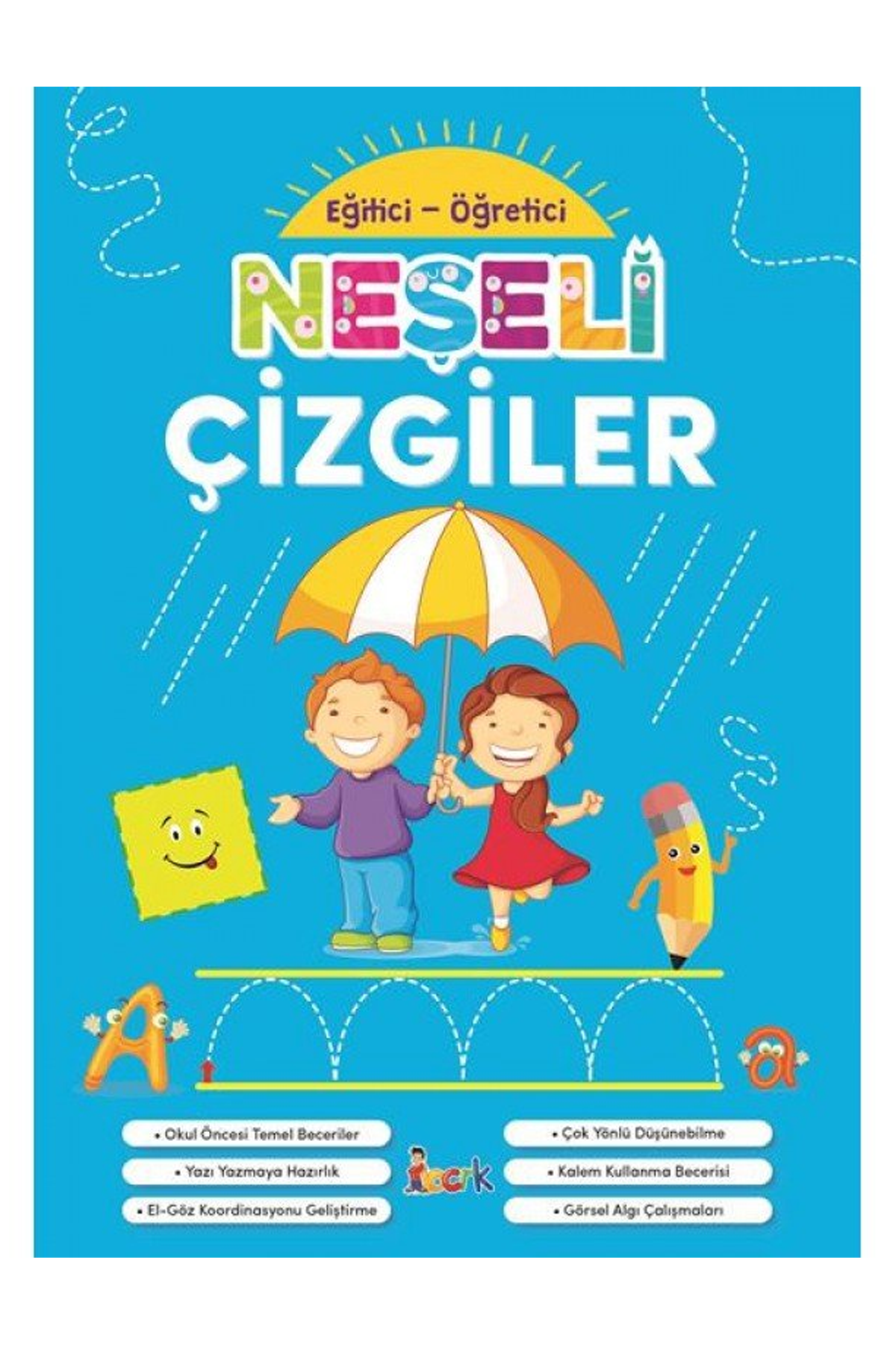 Eğitici Öğretici Neşeli Çizgiler Boyama Kitabı - Lisinya