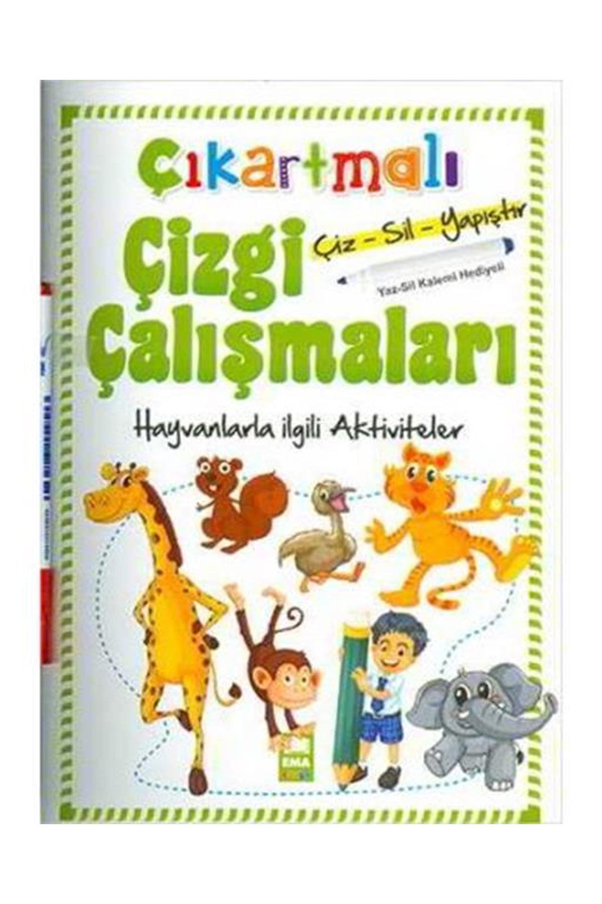 Çıkartmalı Çizgi Çalışmaları - Hayvanlar - Lisinya