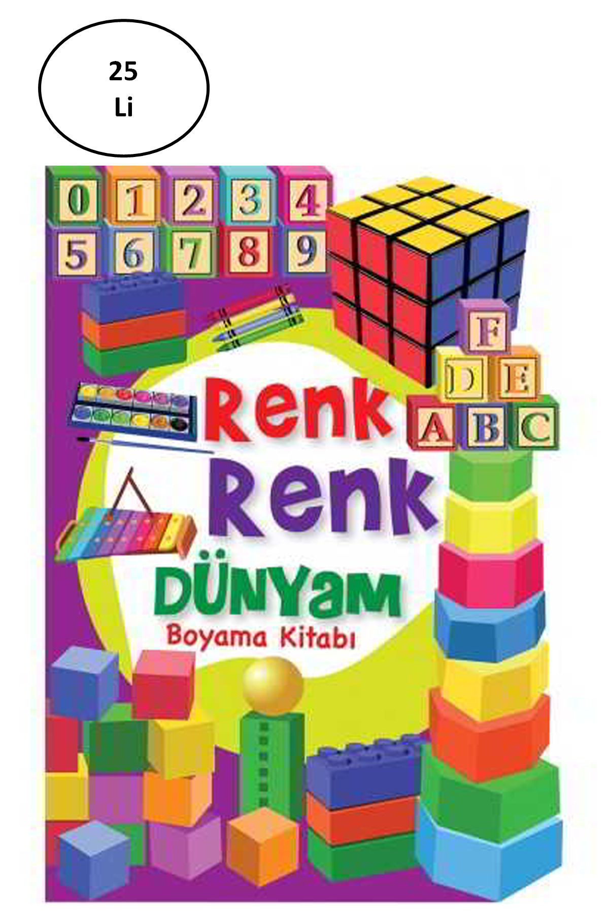 Renk Renk Dünyam Boyama Kitabı - Lisinya