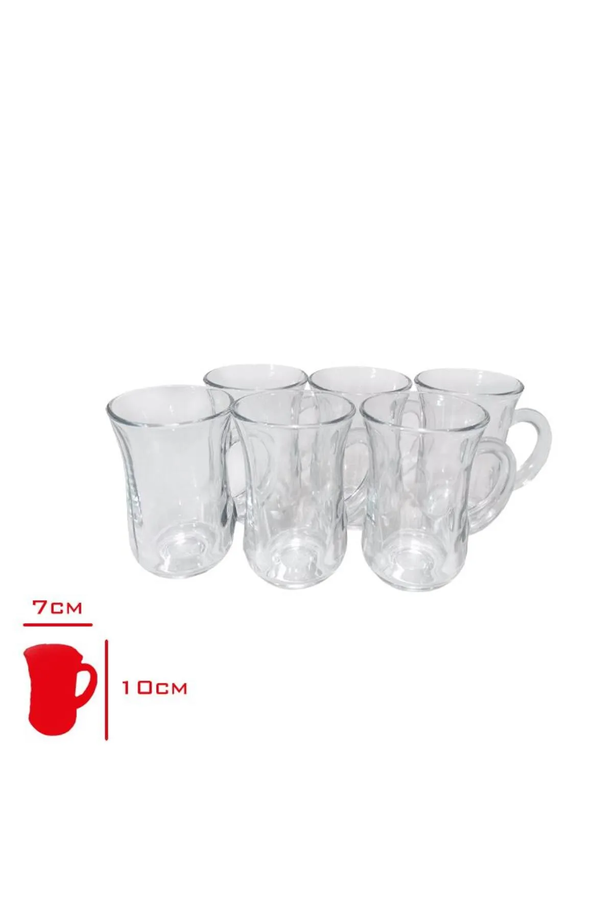 Bardak Kulplu 6 Li Istikane Mug Lisinya-81674 - Lisinya