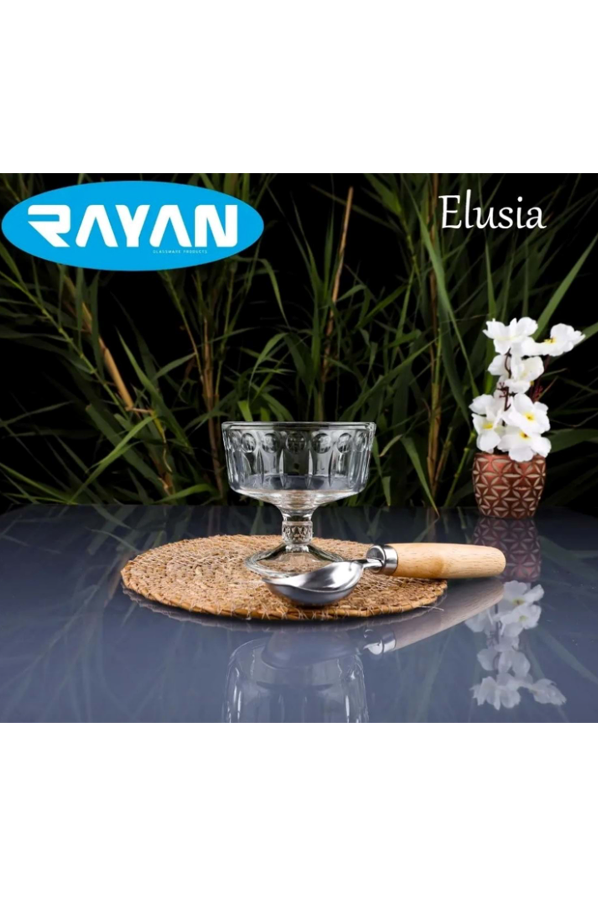 Elusia Ayaklı 2'li Dondurmalık Lisinya-69843 - Lisinya