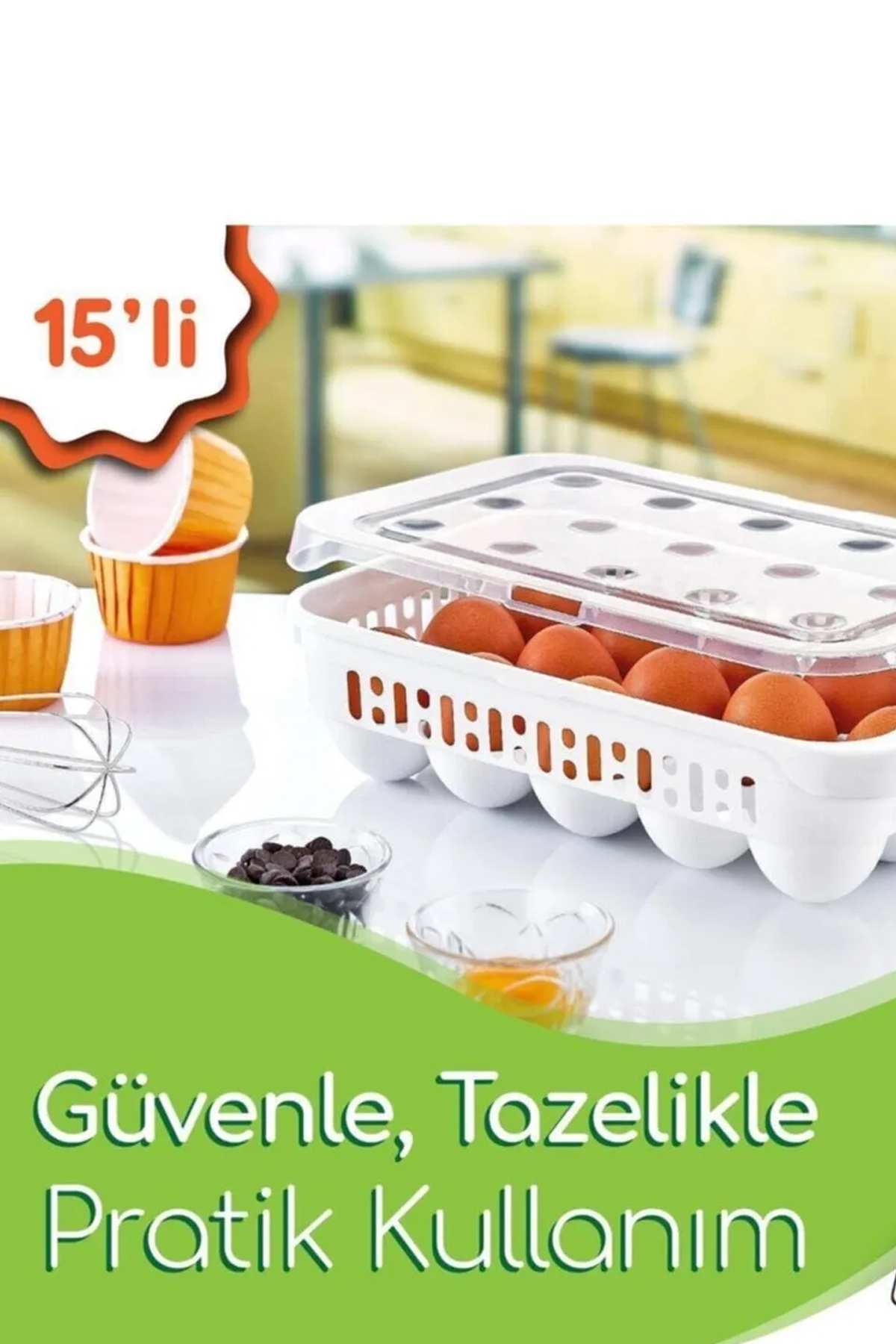 15 Bölmeli Yumurta Kabı Lisinya-AK680 - Lisinya