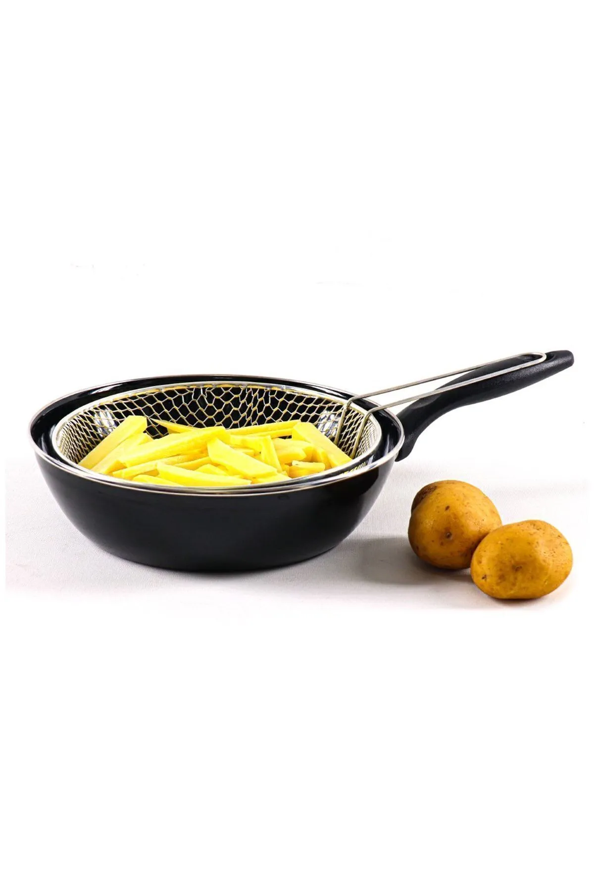 Telli Saplı Fritöz Wok Tava 26 Cm Lisinya-69114 - Lisinya