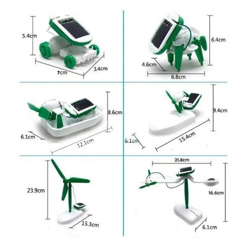 Güneş Enerjili Robot Oluşturma Seti Solar Kit (6 in 1) - Lisinya