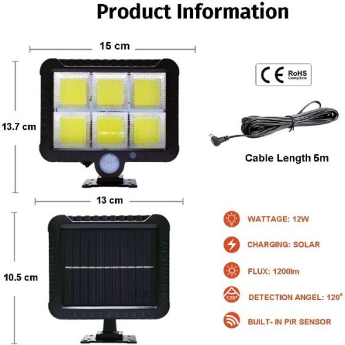 Hareket Sensörlü Solar Lamba - Lisinya