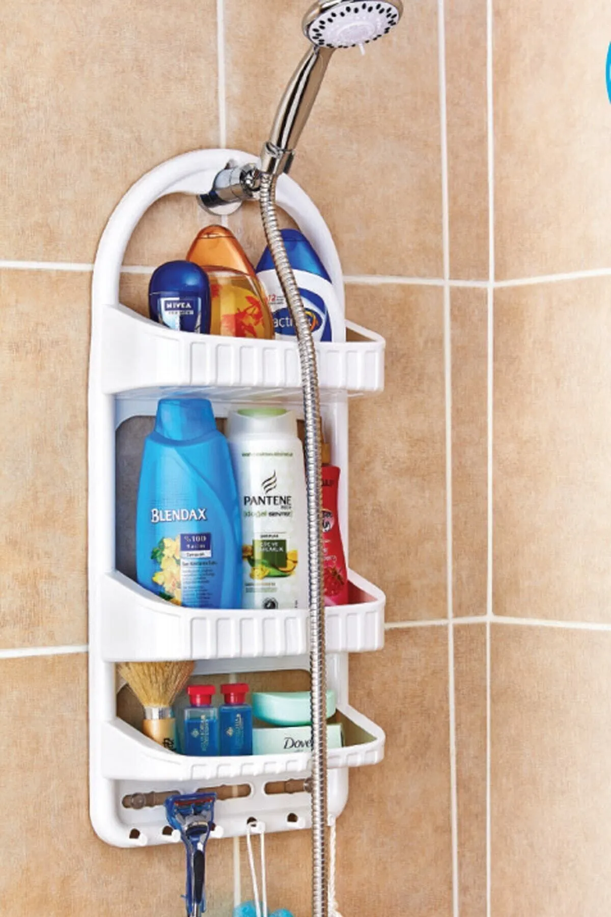 Duşa Asılabilir Şampuanlık Shower Caddy Lisinya-09165 - Lisinya