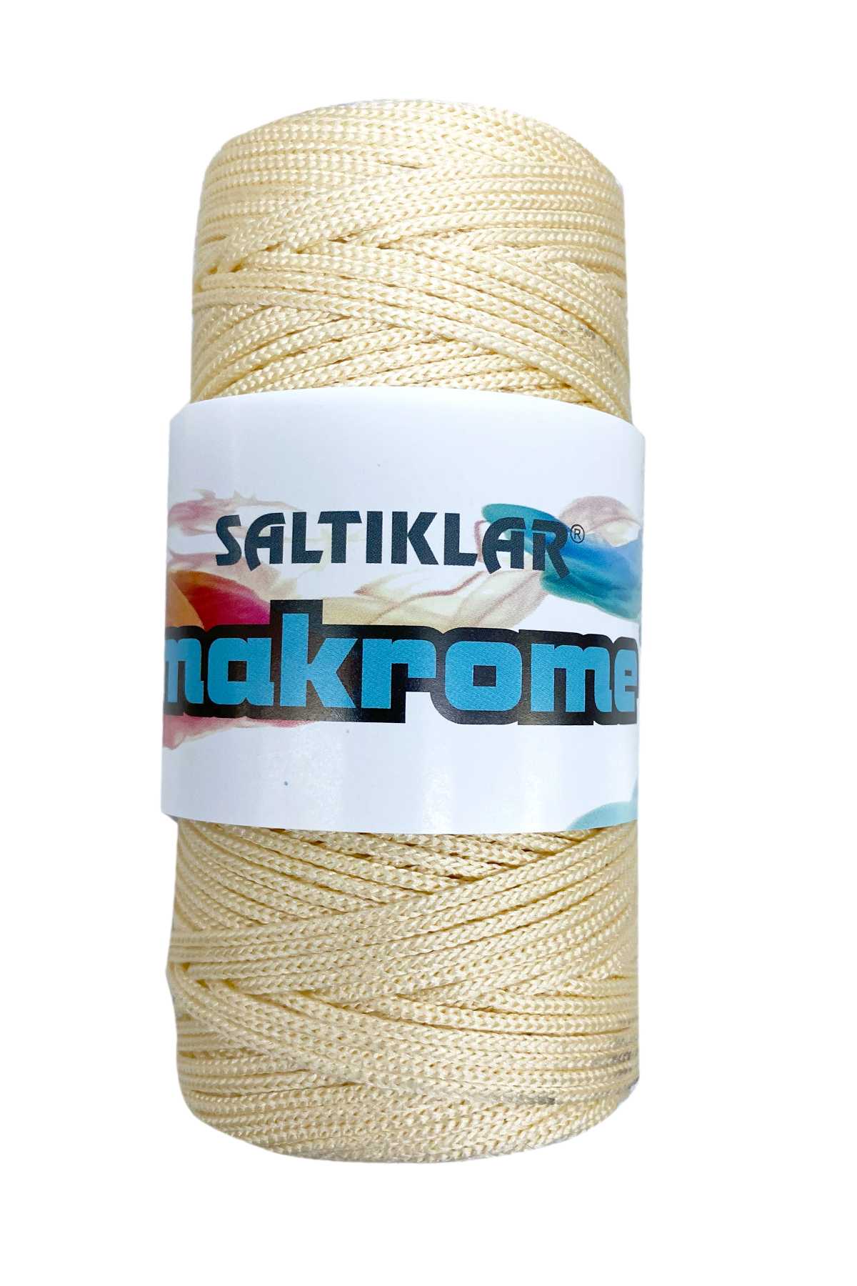 1 Adet Polyester Makrome İpi 270 Krem 100 gr - Lisinya