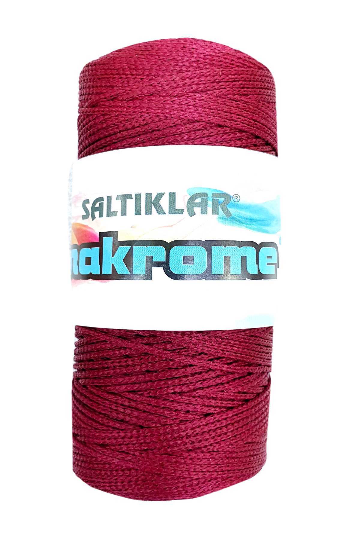 1 Adet Polyester Makrome İpi 1560 Bordo 100 gr - Lisinya