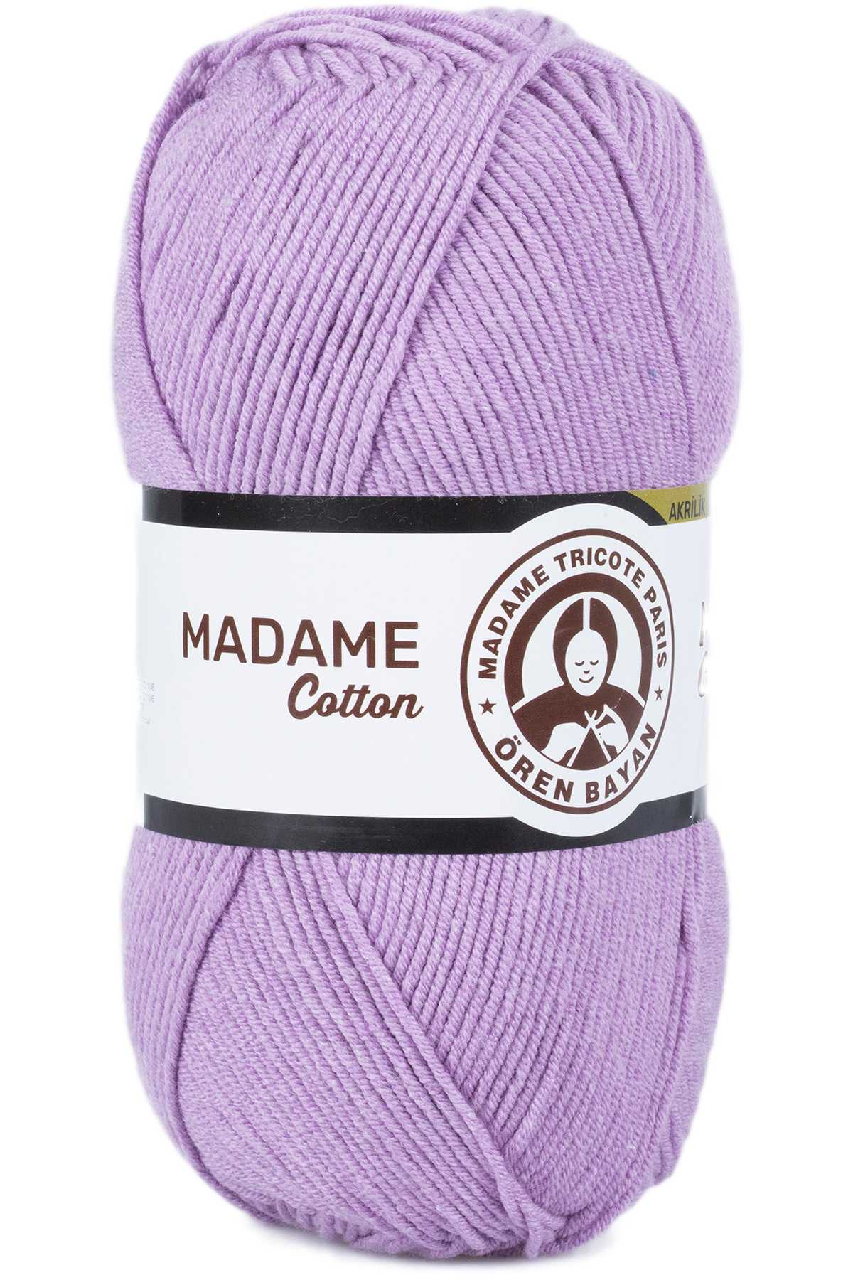 1 Adet Madame Cotton El Örgü İpi Yünü 100 gr 023 Lila - Lisinya