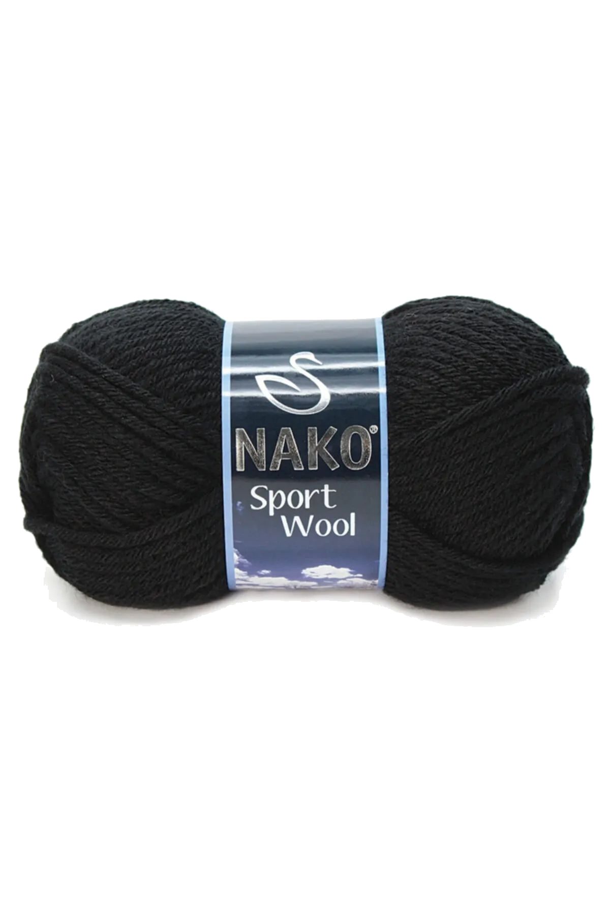 1 Adet Sport Wool Atkı Bere Ceket Yelek Örgü İpi Yünü No: 217 Siyah - Lisinya